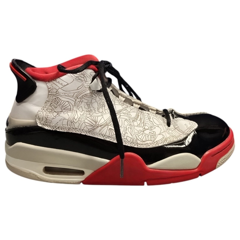 Air Jordan Dub Zero Athletic Sneaker Youth Sz 7 Multi Mid Top Lace Up DV1360-162